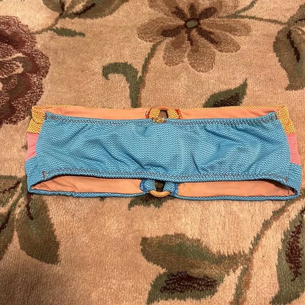 Borana multicolor strapless bikini top
